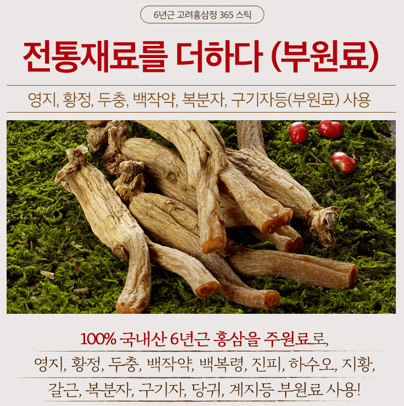 [Red Ginseng] Korean Red Ginseng Extract 365 Fall in Simplicity 고려홍삼정 365스틱