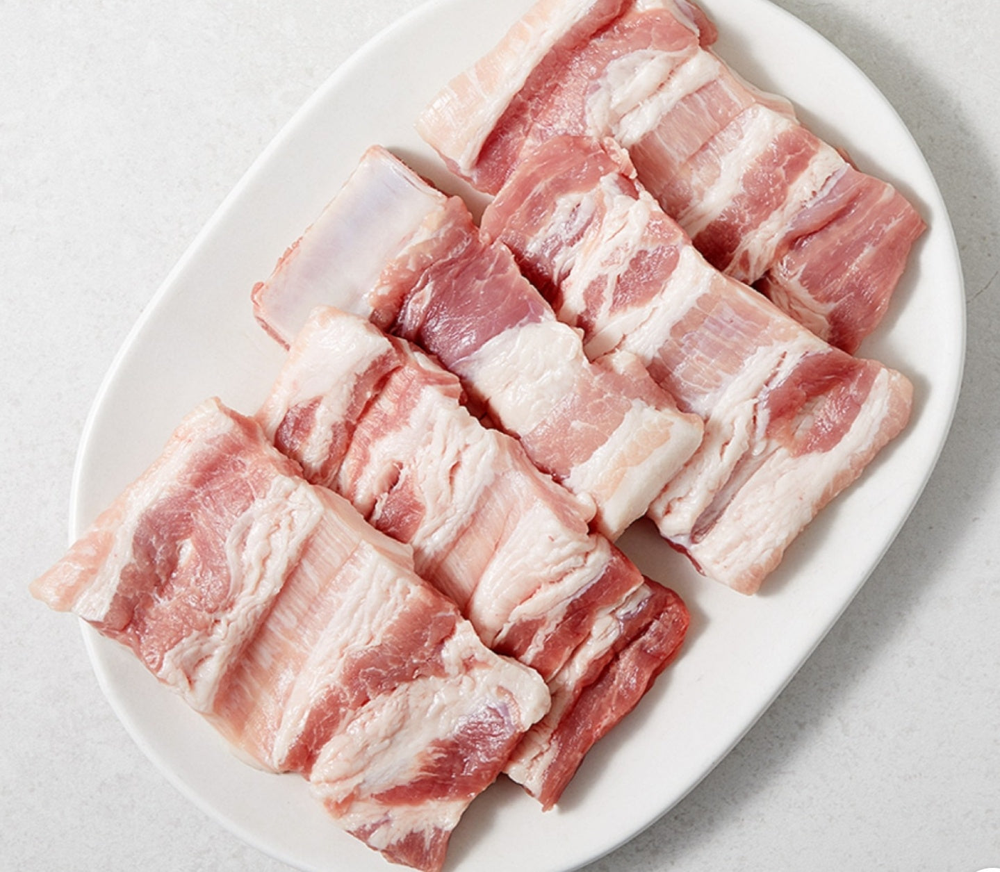 [Fresh] Pork Flat Ribs 돼지 편 갈비 /pk(1kg)