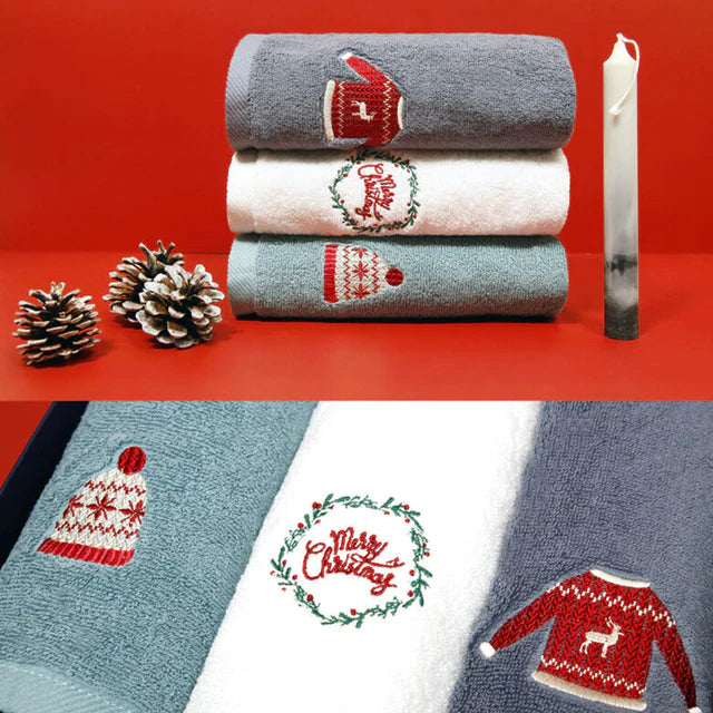 [FAMILY] Songwol Towel Christmas Gift Set 송월 타올 크리스마스 선물세트 (2매 랜덤 구성)