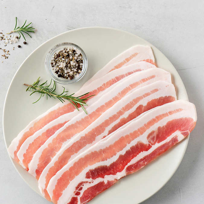 [Frozen] Pork belly Slice 냉동 대패 삼겹살 암돼지/pk (620g/1kg)