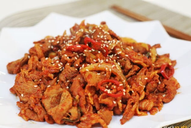 [Marinated] Spicy Pork Neck 매운 양념 목살 제육/pk (620g)