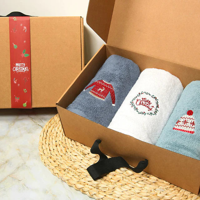 [FAMILY] Songwol Towel Christmas Gift Set 송월 타올 크리스마스 선물세트 (2매 랜덤 구성)