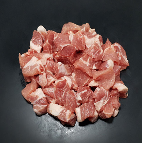 [Fresh] Pork Neck Diced 생목살 찌개용/pk
