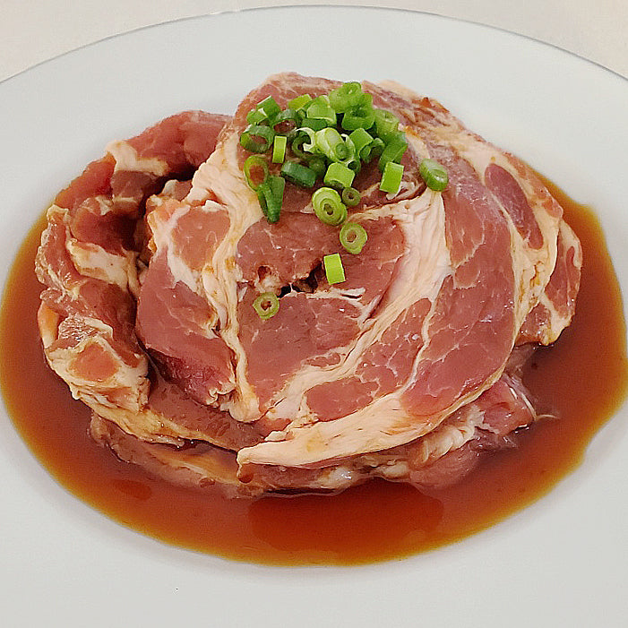 [Marinated] Pork neck with soy sauce  양념 돼지 목살/pk(620g)