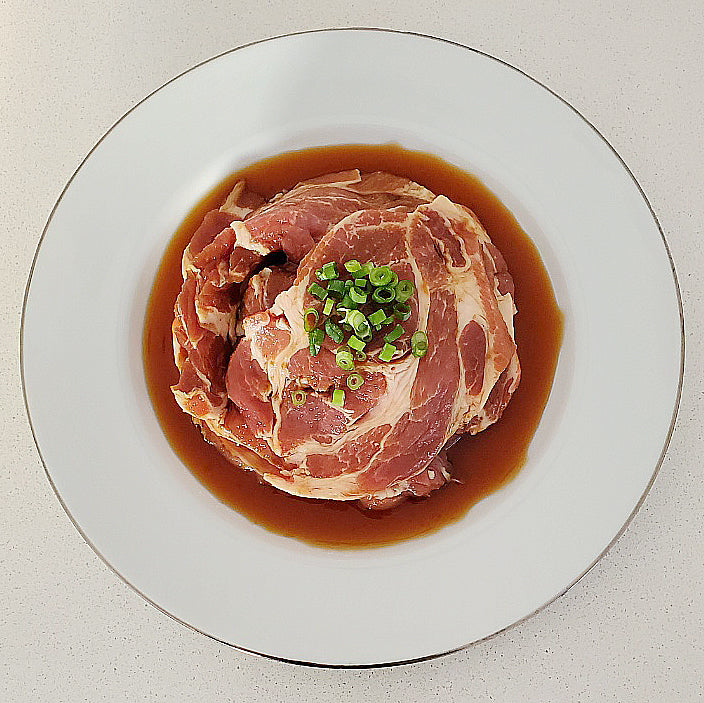 [Marinated] Pork neck with soy sauce  양념 돼지 목살/pk(620g)